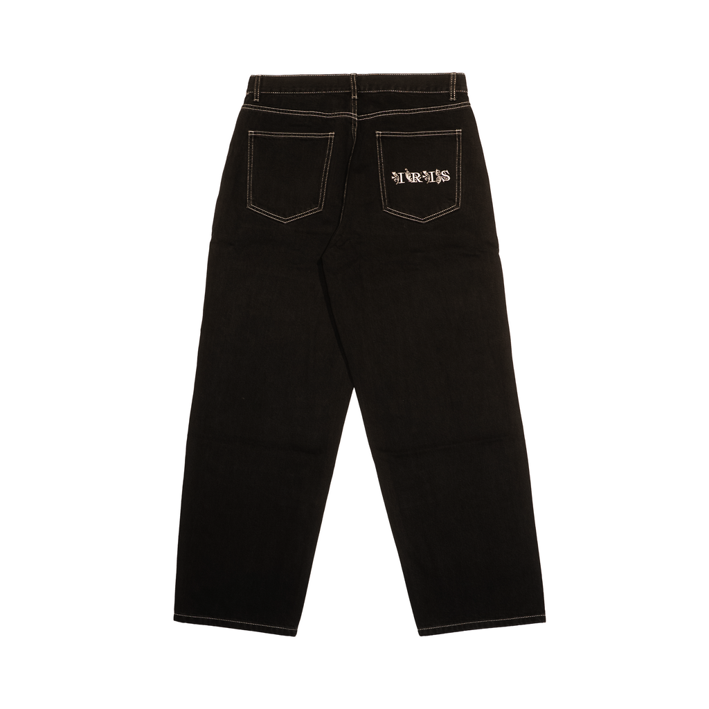 EYE DENIM BLACK w WHITE STITCHING