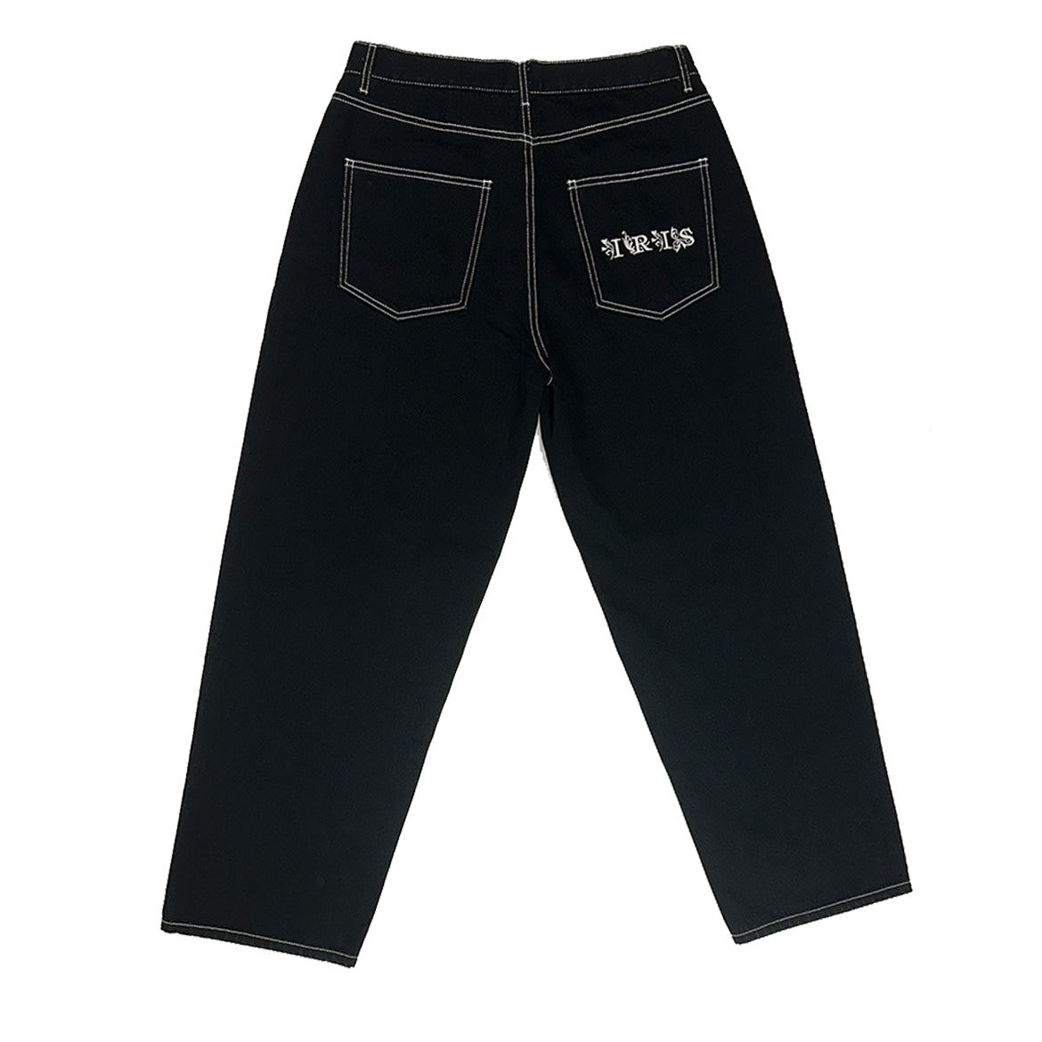 EYE DENIM BLACK w WHITE STITCHING
